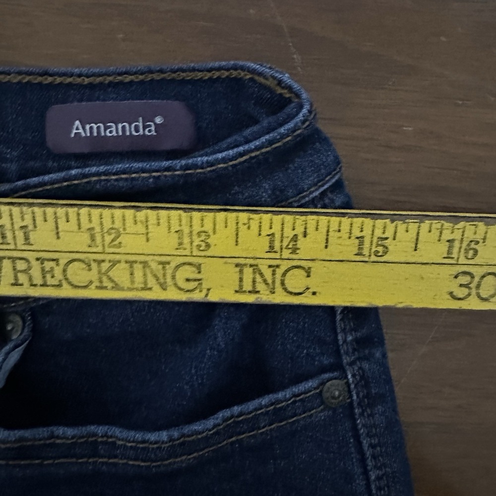 Gloria Vanderbilt Amanda Jeans Sz 8‎ Denim Jeans Stretch - Picture 6 of 8